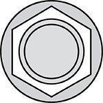 Vis autoperceuses tête hexagonale SW10 acier zingué 6,3X80 B100